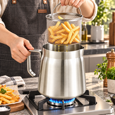 Stainless Steel Oil Strainer Pot