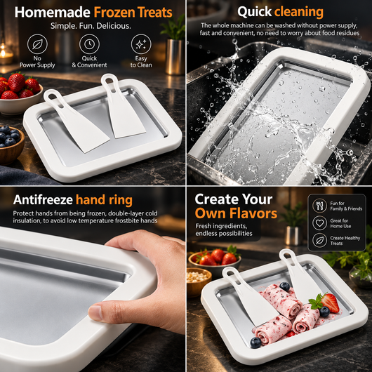 Rolled Ice Cream Maker Pan