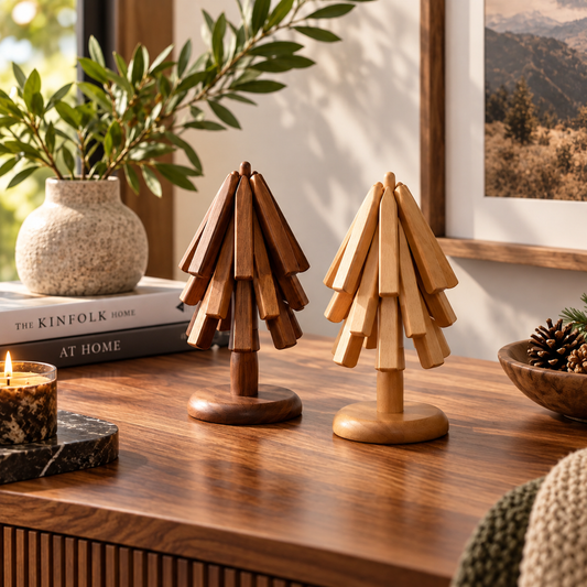 Foldable Wooden Trivet Mat