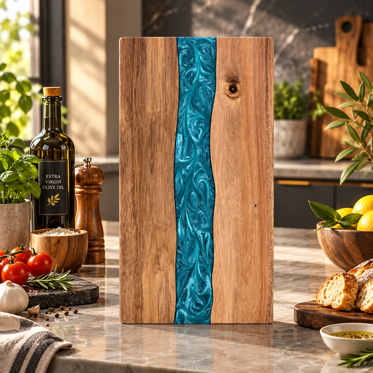 Resin River Acacia Charcuterie Board