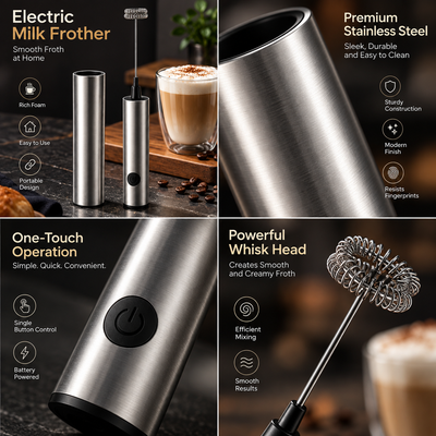 Handheld Milk Frother Whisk