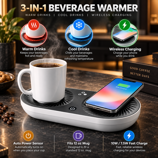 Wireless Charging Mug Warmer and Cooler