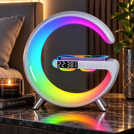 RGB Bedside Lamp with Wireless Charger