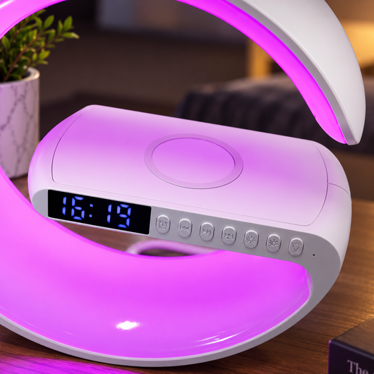 RGB Bedside Lamp with Wireless Charger