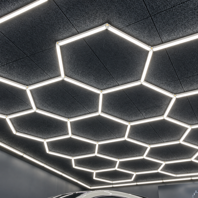 14 Grid Hexagon LED Garage Light