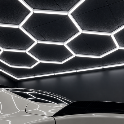 14 Grid Hexagon LED Garage Light