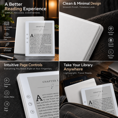 6 Inch E-Ink E-Reader with 32GB