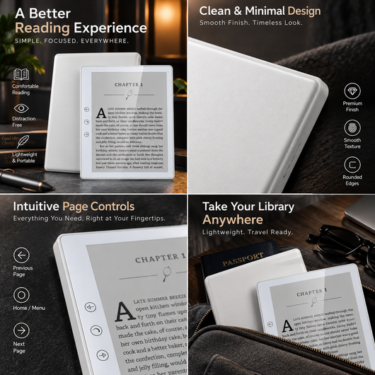 6 Inch E-Ink E-Reader with 32GB