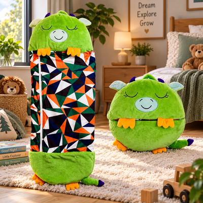 Kids Animal Plush Sleeping Bag