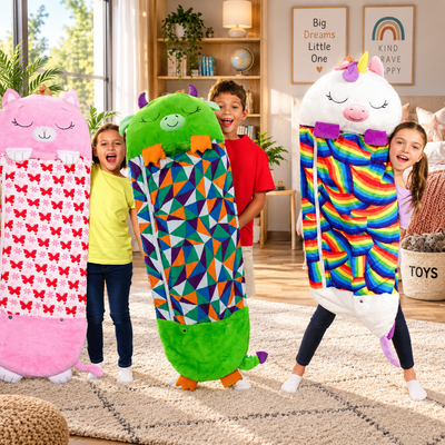 Kids Animal Plush Sleeping Bag