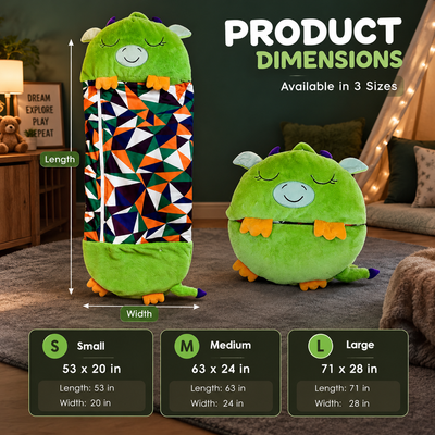 Kids Animal Plush Sleeping Bag