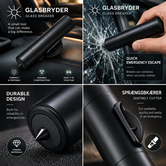 Car Window Breaker and Seat Belt Cutter
