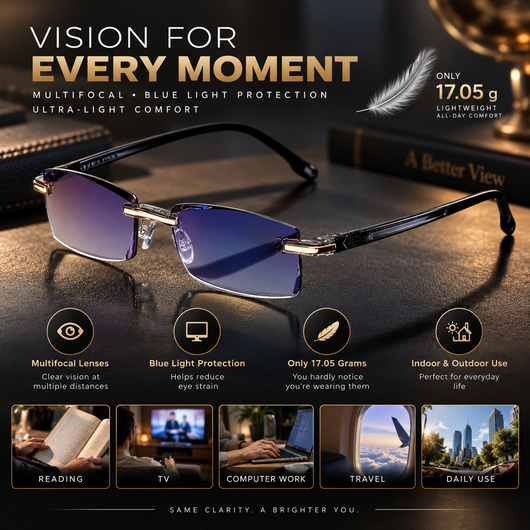 Unbreakable Multifocal Reading Glasses