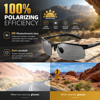 Auto Tint Photochromic Sunglasses