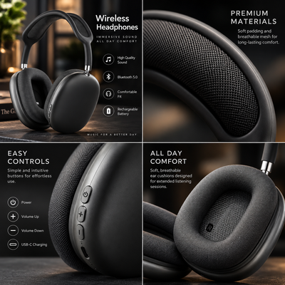 Noise Reducing Wireless Headphones