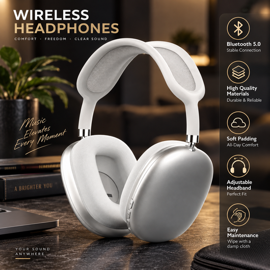 Noise Reducing Wireless Headphones