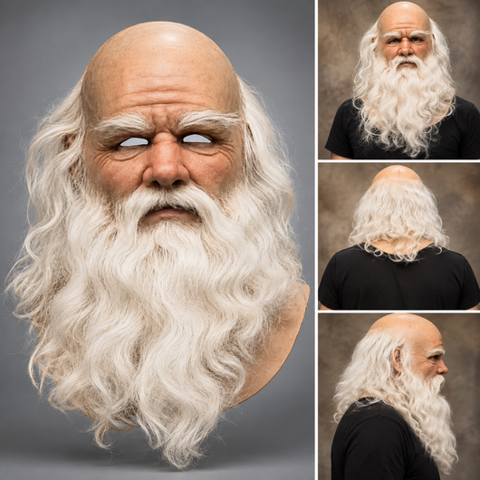 Santa Claus Mask with Neck Cover