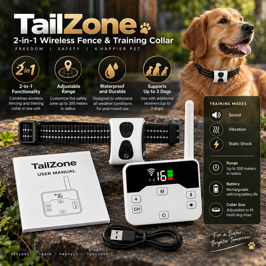 Wireless Dog Fence with Training Collar
