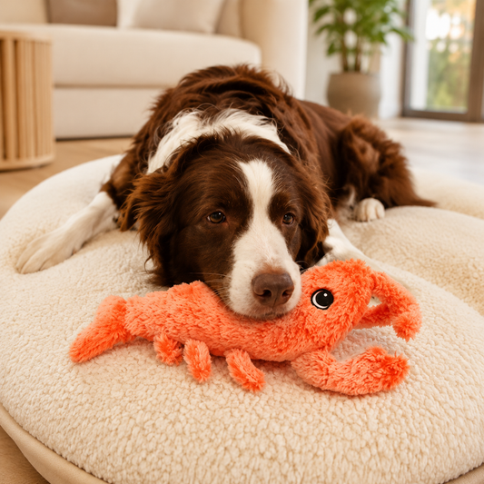 Flopping Lobster Dog Toy