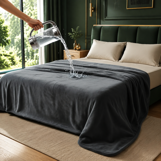 Waterproof Flannel Throw Blanket