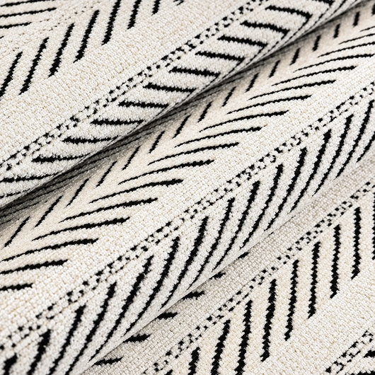 Herringbone Scallop Edge Sofa Cover