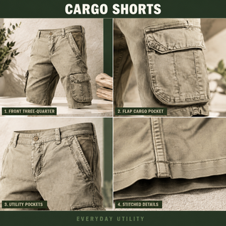 Men's Multi Pocket Cargo Shorts