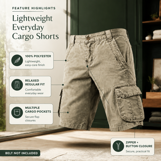 Men's Multi Pocket Cargo Shorts