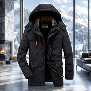 Quilted Mid Length Winter Parka
