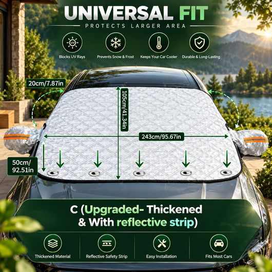 Magnetic Windshield Snow Cover