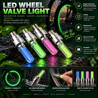 LED Valve Cap Wheel Lights