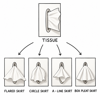 Dancing Skirt Tissue Box