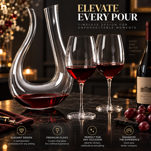 Wine Decanter and Glass Set