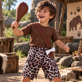 Kids Caveman Costume with Club