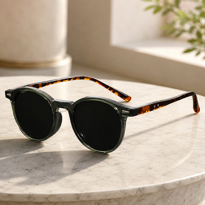 Round Tortoiseshell Sunglasses