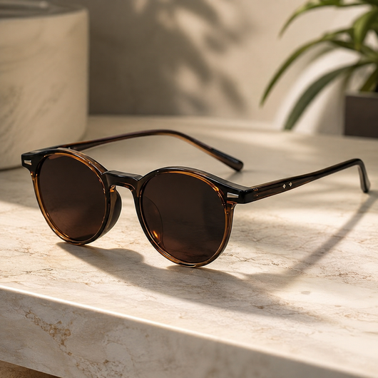 Round Tortoiseshell Sunglasses