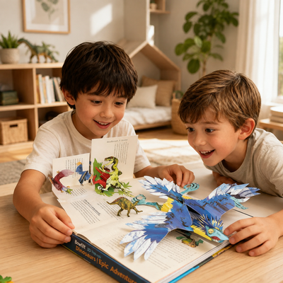 3D Dinosaur Pop-Up Book