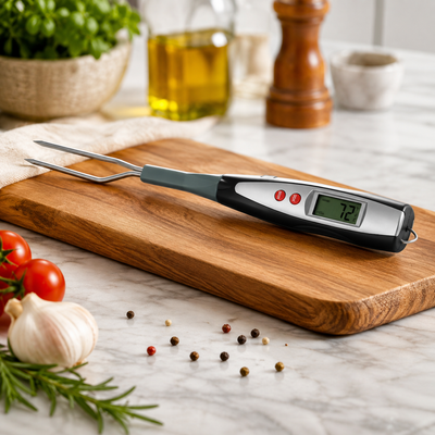Digital BBQ Meat Thermometer Fork