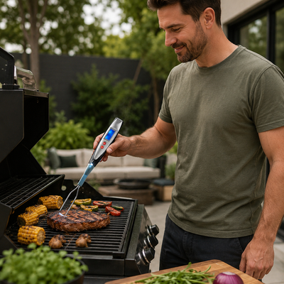 Digital BBQ Meat Thermometer Fork
