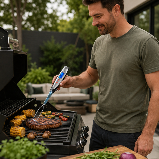 Digital BBQ Meat Thermometer Fork
