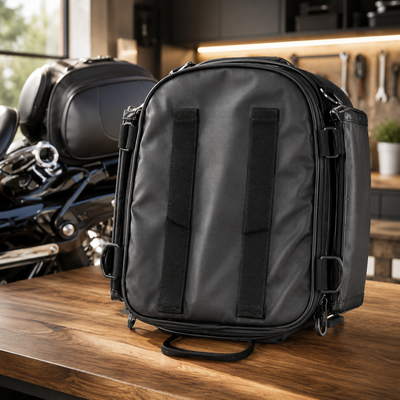 Expandable Motorcycle Tail Bag