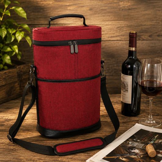 Insulated 2-Bottle Wine Tote
