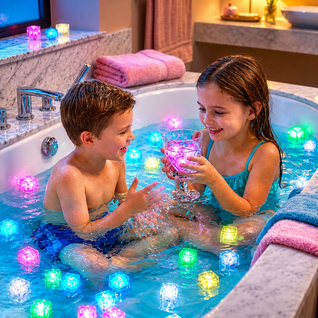 Light-Up Bath Cubes for Kids