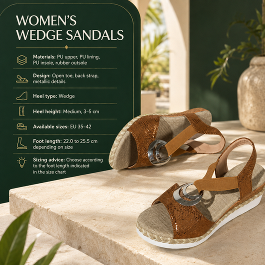 Valeria Slingback Wedge Sandals