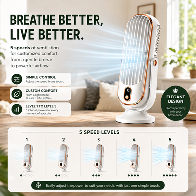 Dual Motor Rotating Tower Fan