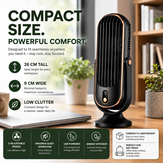 Dual Motor Rotating Tower Fan