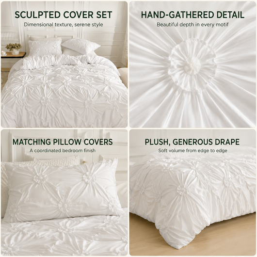 Ruffle Flower Quilt Cover Set