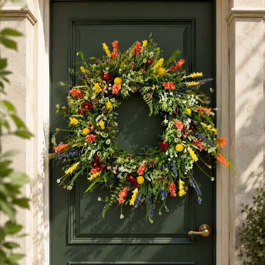 Texas Wildflower Door Wreath