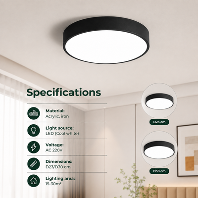 Nordic Wooden LED Ceiling Light