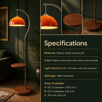 Odessa Acrylic Dome Floor Lamp