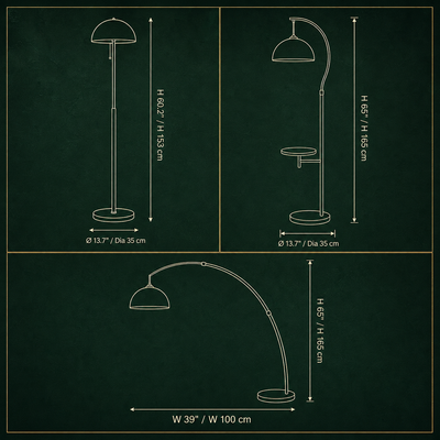 Odessa Acrylic Dome Floor Lamp